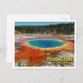 Yellowstone Grand Prismatic Photo Postkarte (Vorne/Hinten)