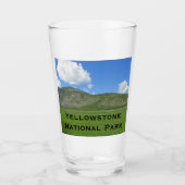 Yellowstone Green Landcape Foto Nationalpark Glas (Vorderseite)