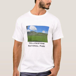 Yellowstone Green Valley Foto National Park T-Shirt