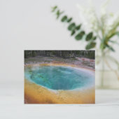Yellowstone Hot Spring Postkarte (Stehend Vorderseite)