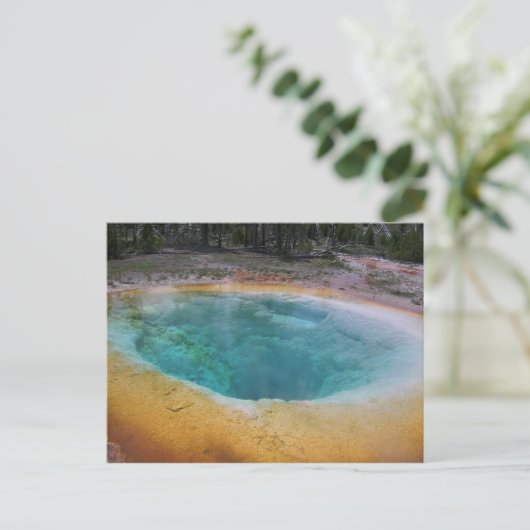 Yellowstone Hot Spring Postkarte (Stehend Vorderseite)