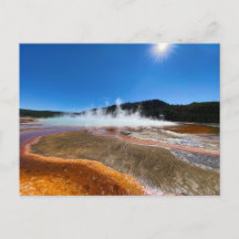 Yellowstone Hot Springs Postkarte