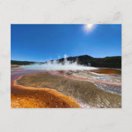 Yellowstone Hot Springs Postkarte