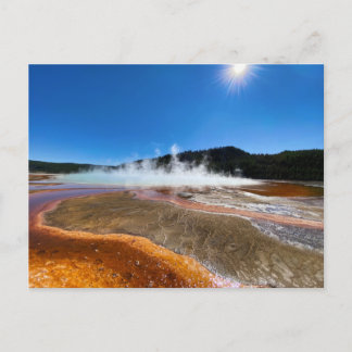 Yellowstone Hot Springs Postkarte