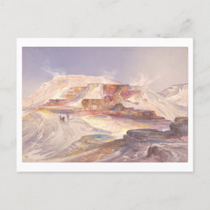 Yellowstone Hot Springs Vintag Prang Lithograph Postkarte