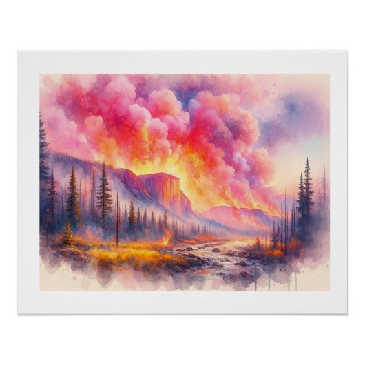 Yellowstone in Flammen,  Poster (Vorderseite)