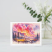 Yellowstone in Flammen,  Postkarte (Stehend Vorderseite)