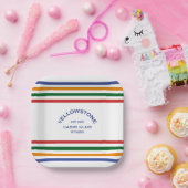 Yellowstone Kabine Club Custom Wappen Park Pappteller (Party)