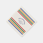 Yellowstone Kabine Club Custom Wappen Park Serviette (Ecke)