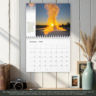 Yellowstone-Kalender 2025 mit Bibelversen Kalender