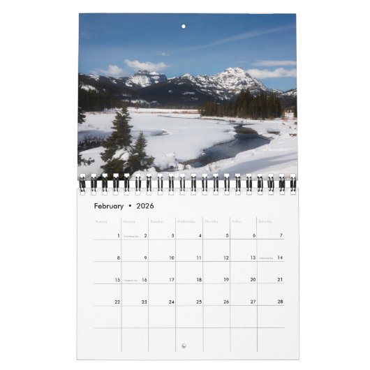 Yellowstone-Kalender Kalender (Feb 2026)