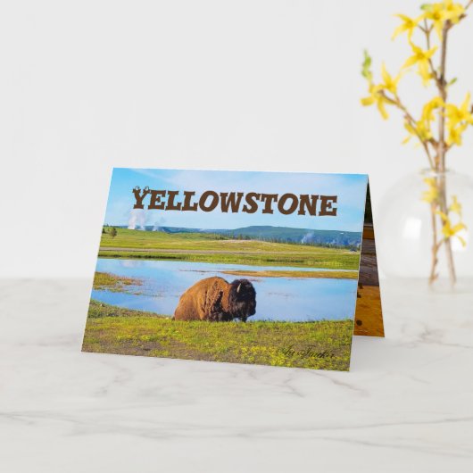 Yellowstone Karte (Gelbe Blume)