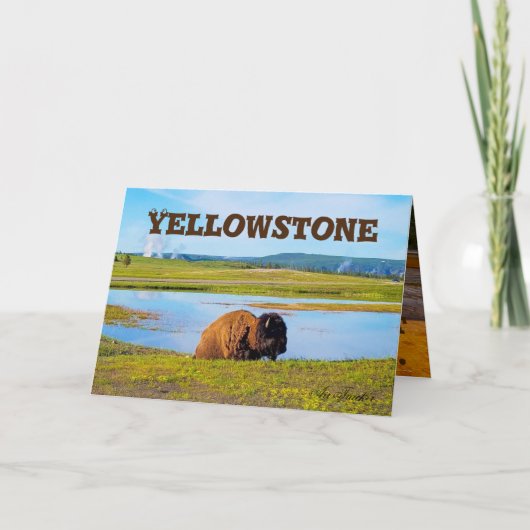 Yellowstone Karte (Vorderseite)