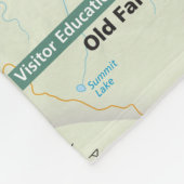 Yellowstone-Karten-Fleecedecke Fleecedecke (Ecke)