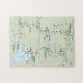 Yellowstone-Kartenpuzzlespiel Puzzle (Horizontal)