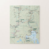 Yellowstone-Kartenpuzzlespiel Puzzle (Vertikal)