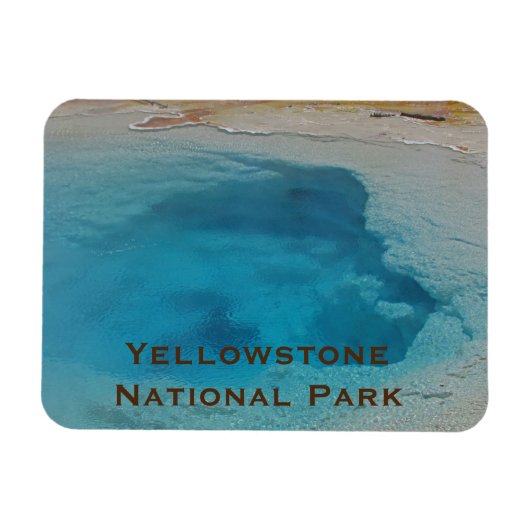Yellowstone Keepake Blue Pool Foto National Park Magnet (Horizontal)