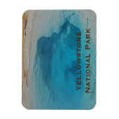 Yellowstone Keepake Blue Pool Foto National Park Magnet (Vertikal)