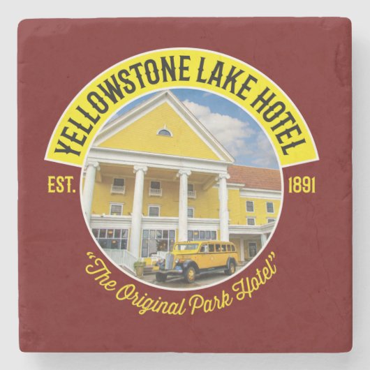Yellowstone Lake Hotel Untersetzer (Vorderseite)