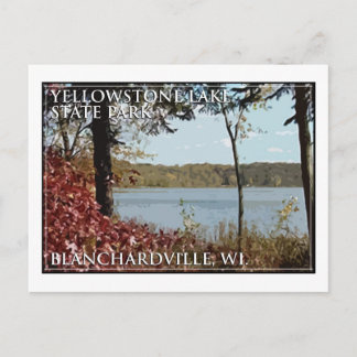 Yellowstone Lake State Park Logo Postkarte