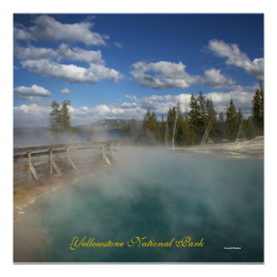Yellowstone Lake Thumb Geyser Poster