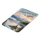 Yellowstone Lake USA Magnet (Linke Seite)