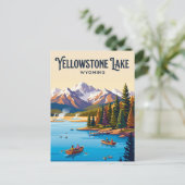 Yellowstone Lake USA Postkarte (Stehend Vorderseite)