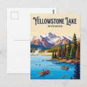 Yellowstone Lake USA Postkarte (Vorne/Hinten)
