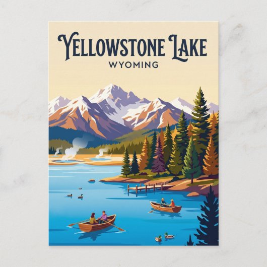 Yellowstone Lake USA Postkarte (Vorderseite)