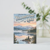 Yellowstone Lake USA Postkarte (Stehend Vorderseite)