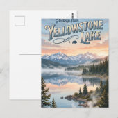 Yellowstone Lake USA Postkarte (Vorne/Hinten)
