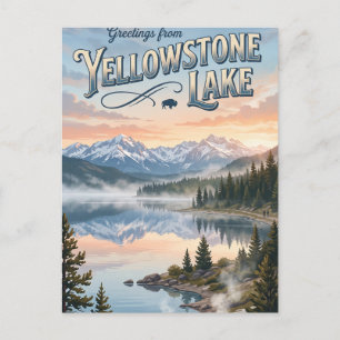 Yellowstone Lake USA Postkarte