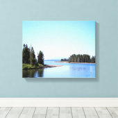 Yellowstone Lake West Thumb Color 11x14 Leinwanddruck (Insitu (Holzboden))