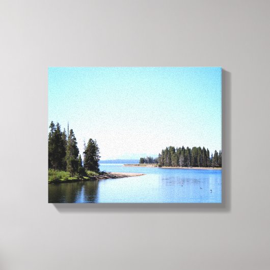 Yellowstone Lake West Thumb Color 11x14 Leinwanddruck (Vorderseite)