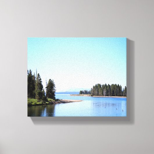 Yellowstone Lake West Thumb Color 8x10 Leinwanddruck (Vorderseite)