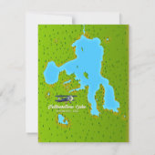 Yellowstone Lake, Wyoming Map (Rückseite)