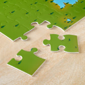 Yellowstone Lake, Wyoming Map Puzzle (Seite)