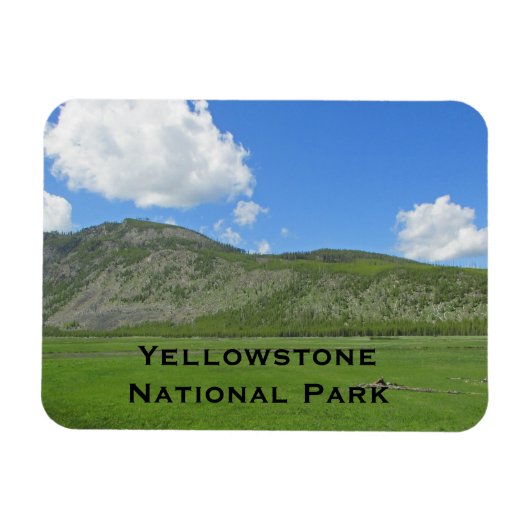 Yellowstone Landschaft Foto Nationalpark Magnet (Horizontal)