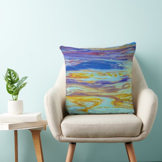 Yellowstone Lava Pool Wirbel Kissen (Stuhl )