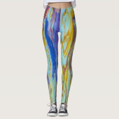 Yellowstone Lava Pool Wirbel Leggings (Vorderseite)