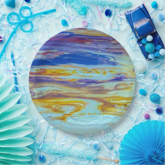 Yellowstone Lava Pool Wirbel Pappteller (Party)