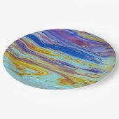 Yellowstone Lava Pool Wirbel Pappteller (Schrägansicht)