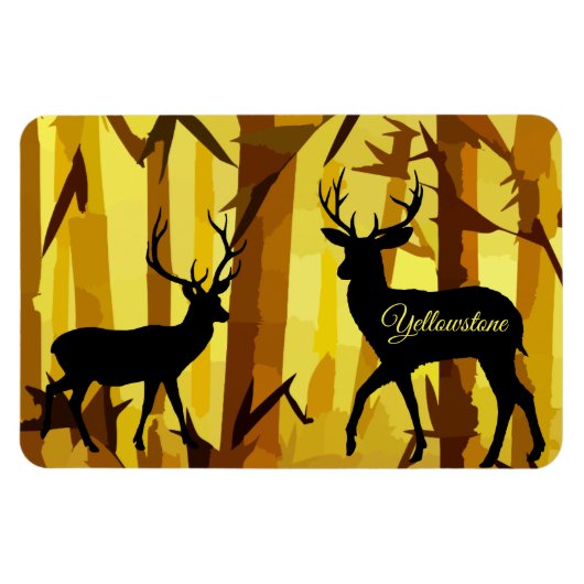 Yellowstone Magnet-Deer Magnet (Horizontal)