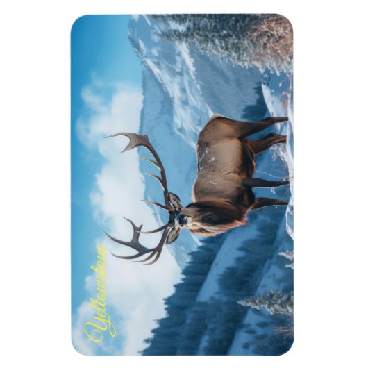 Yellowstone Magnet-Elk Magnet (Vertikal)
