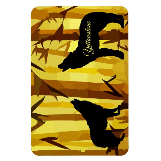 Yellowstone Magnet-Wolf Magnet (Vertikal)
