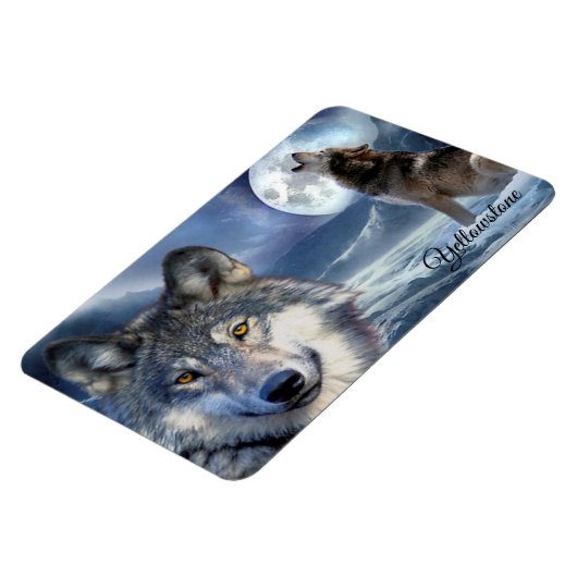 Yellowstone Magnet-Wolf Magnet (Linke Seite)
