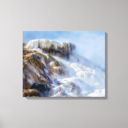 Yellowstone Mammoth Falls Leinwand Art (Vorderseite)