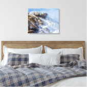 Yellowstone Mammoth Falls Leinwand Art (Insitu (Schlafzimmer))