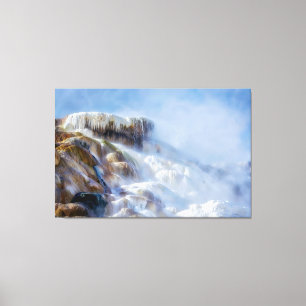 Yellowstone Mammoth Falls Leinwand Art