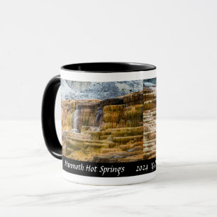 Yellowstone, Mammoth Hot Springs - Designer Kaffee Tasse